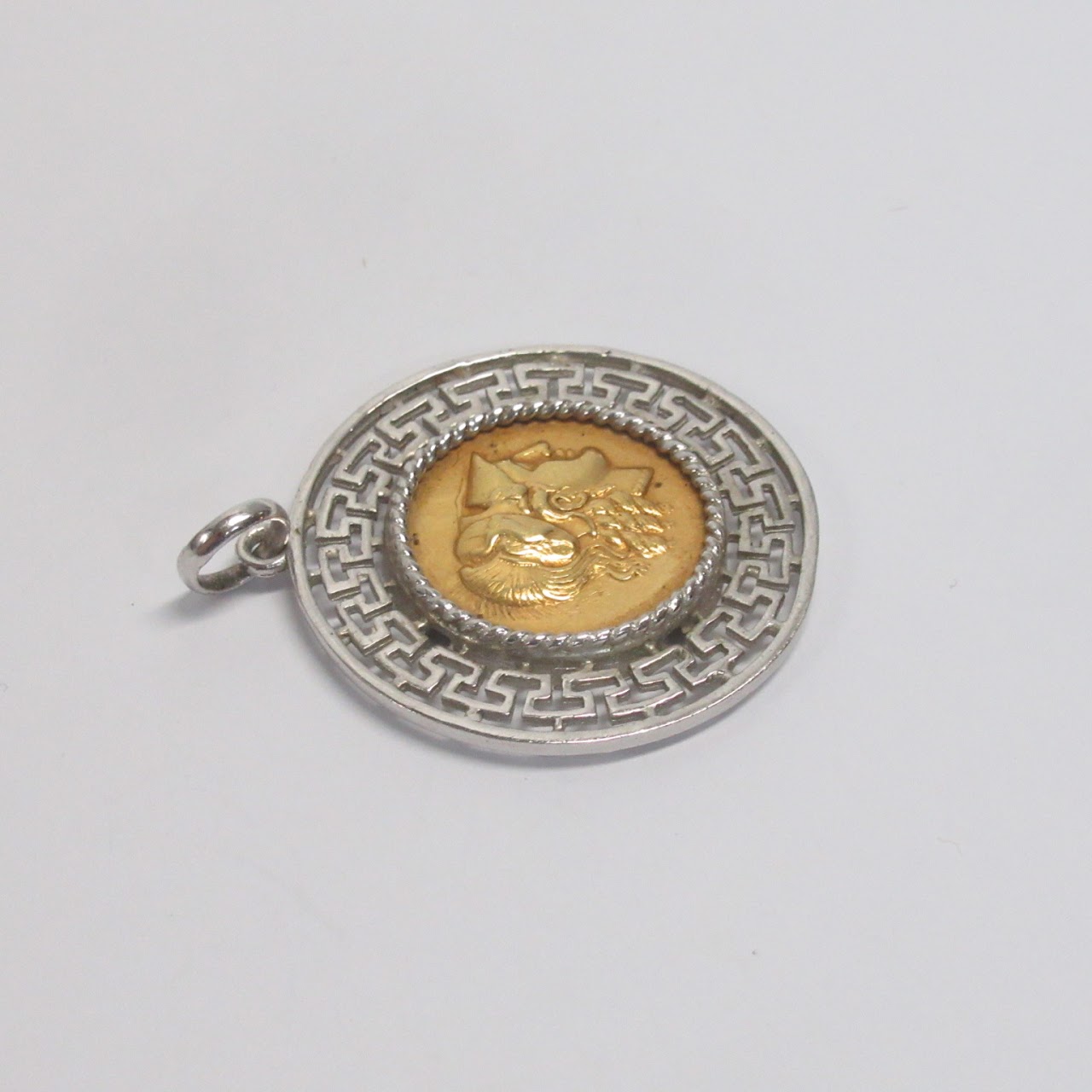 18K Gold Coin Pendant