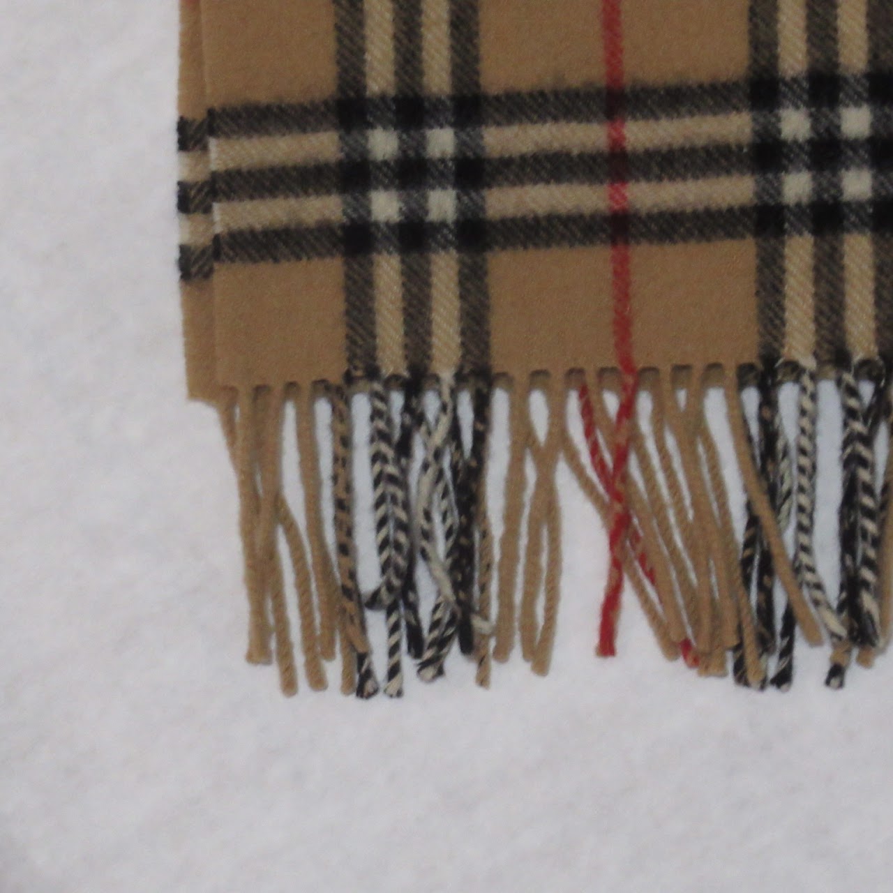 Burberry Check Wool Scarf