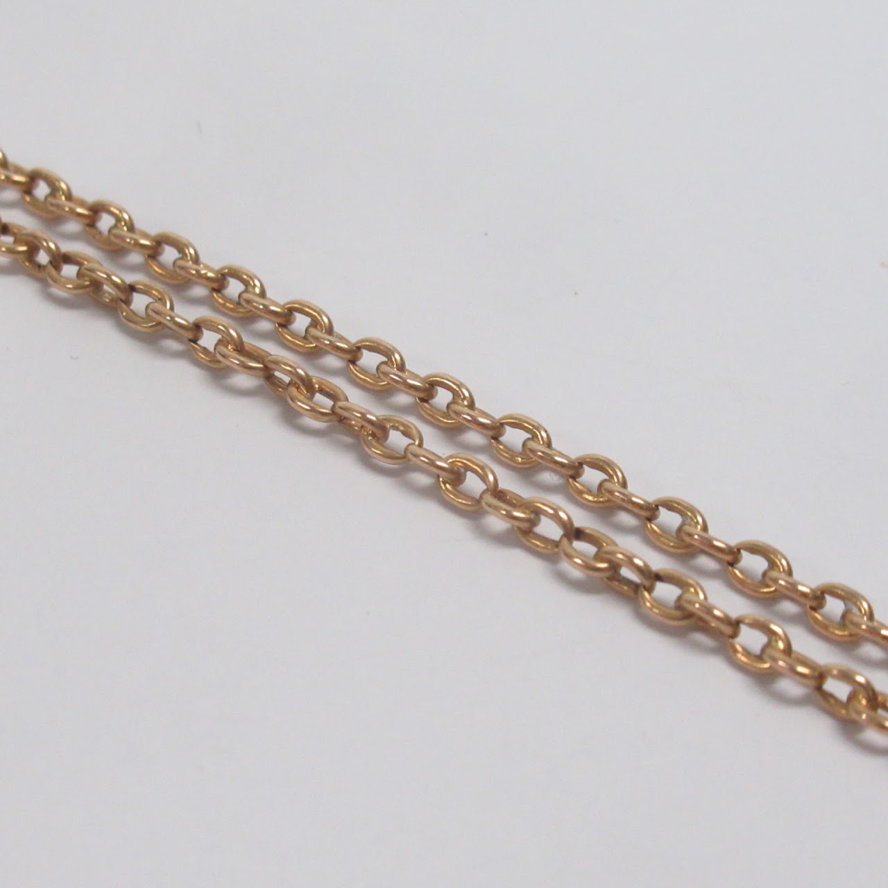 14K Gold Anchor Chain Necklace