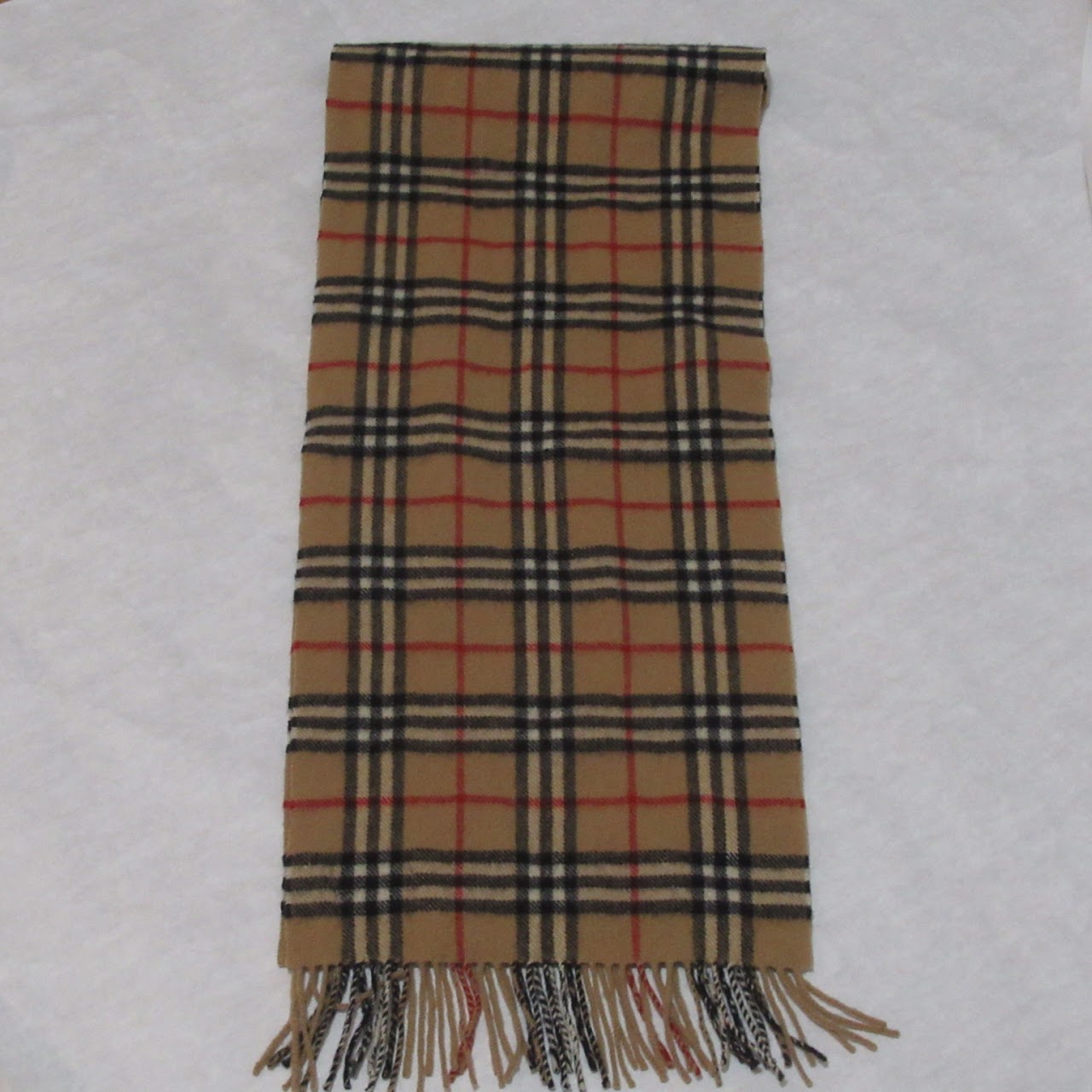 Burberry Check Wool Scarf