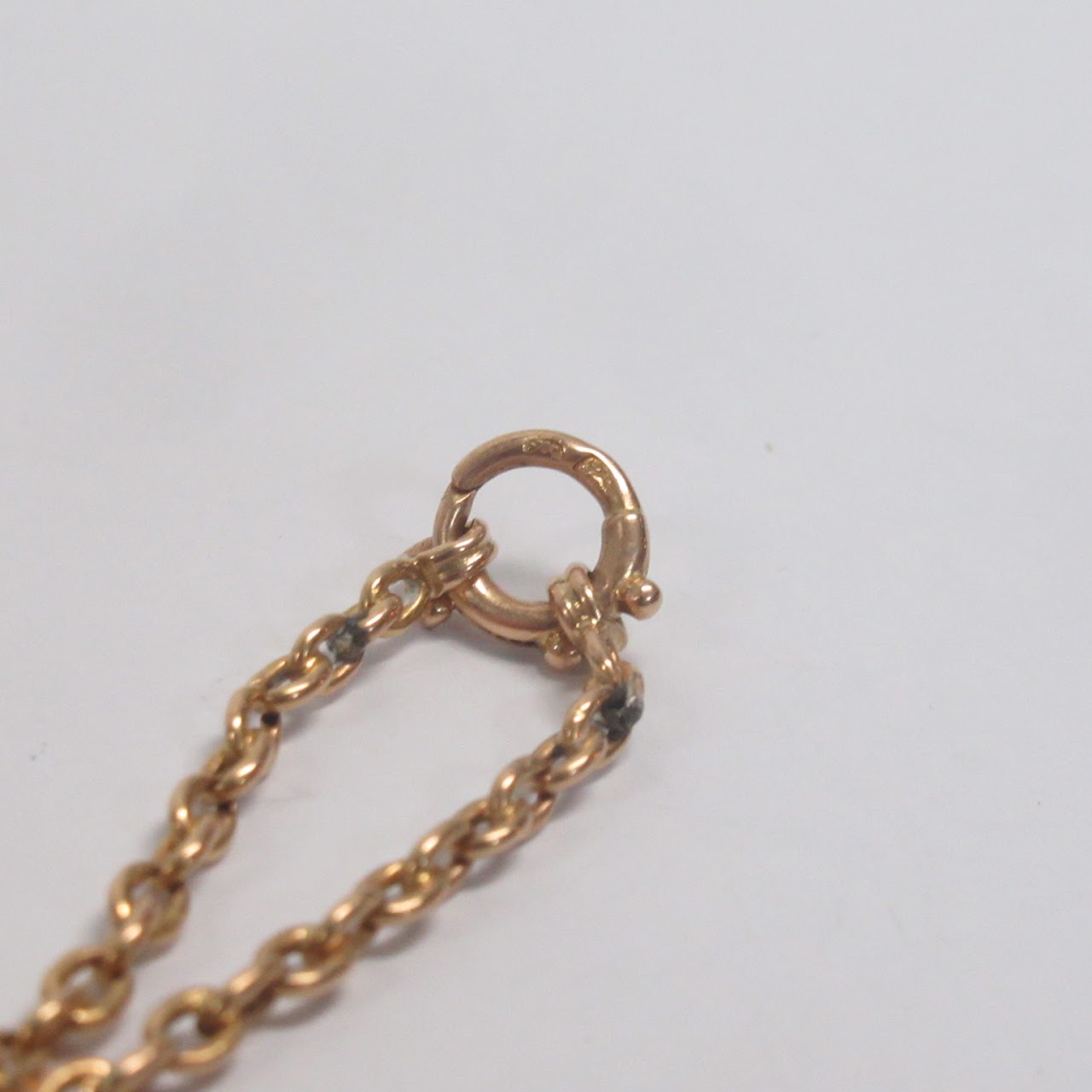 14K Gold Anchor Chain Necklace