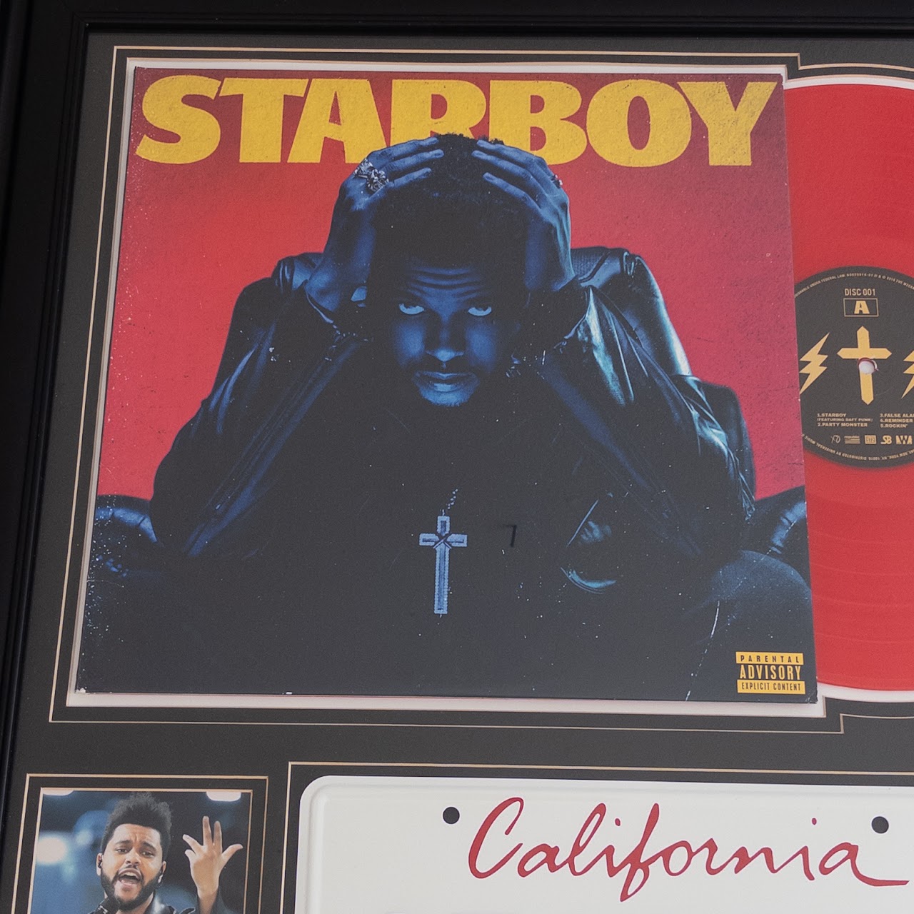 The Weekend Autographed 'StarBoy' Album Collage