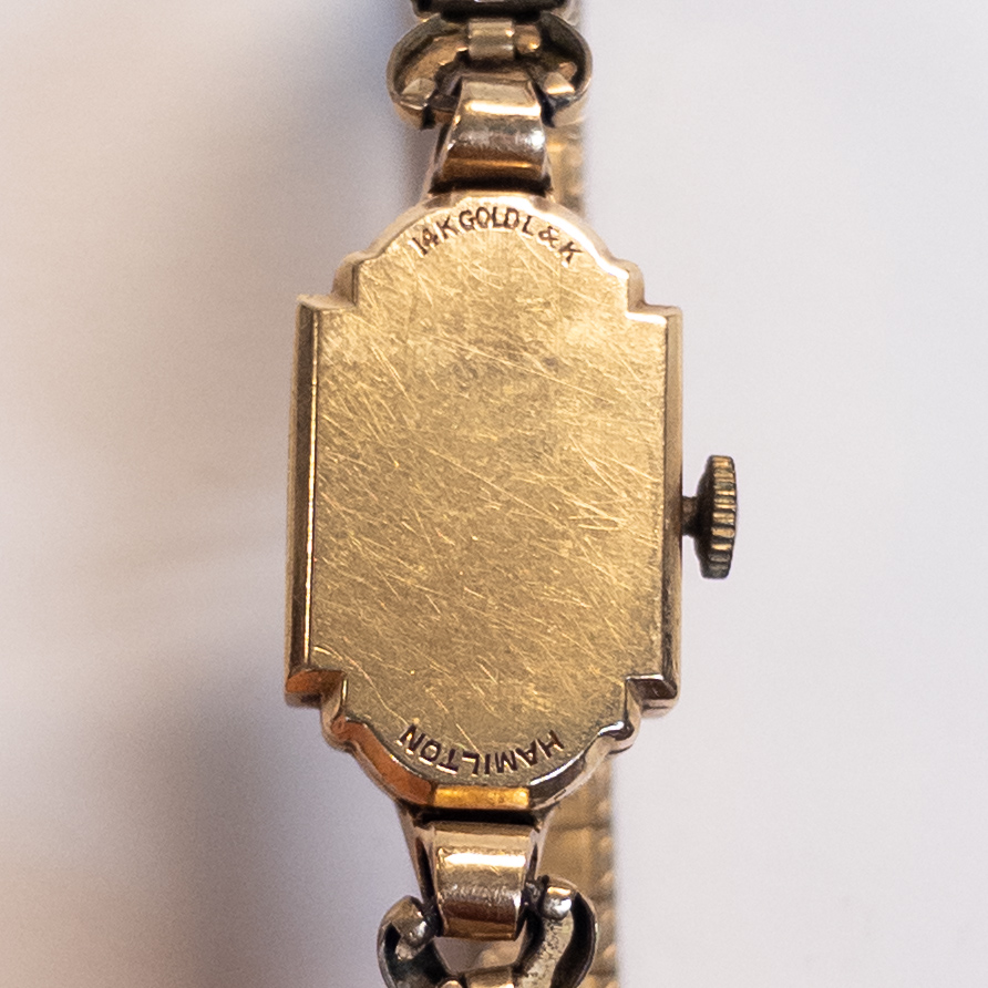 14K Gold Hamilton Watch