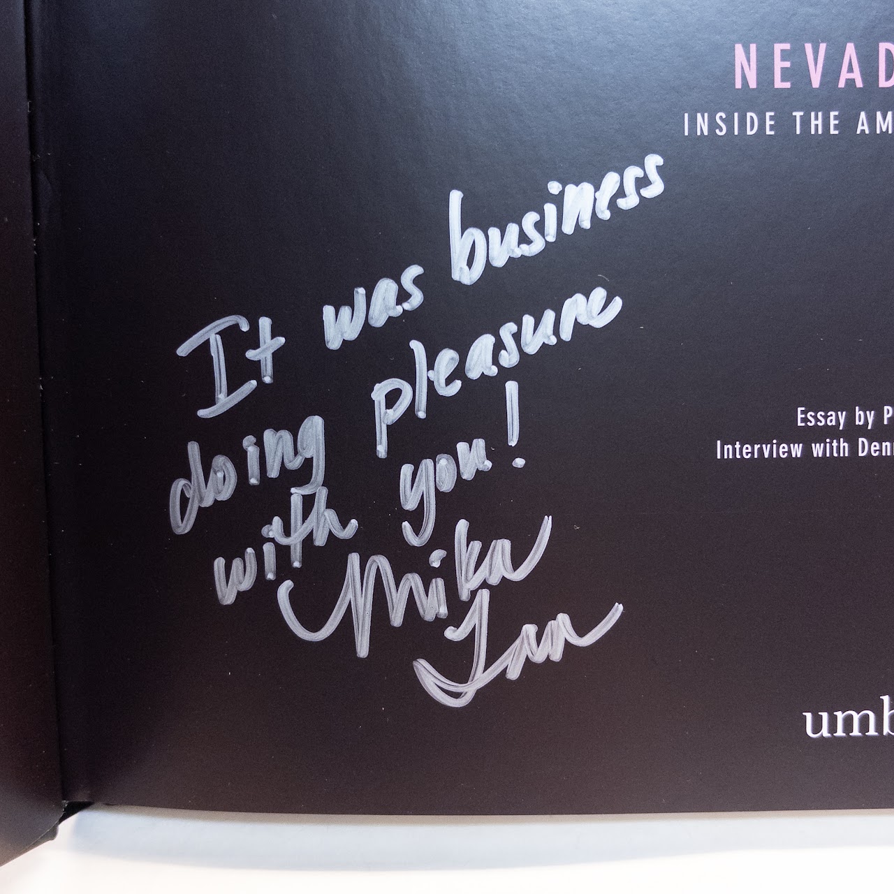 Marc McAndrews 'NEVADAROSE, Inside The American Brothel'  Signed First Edition