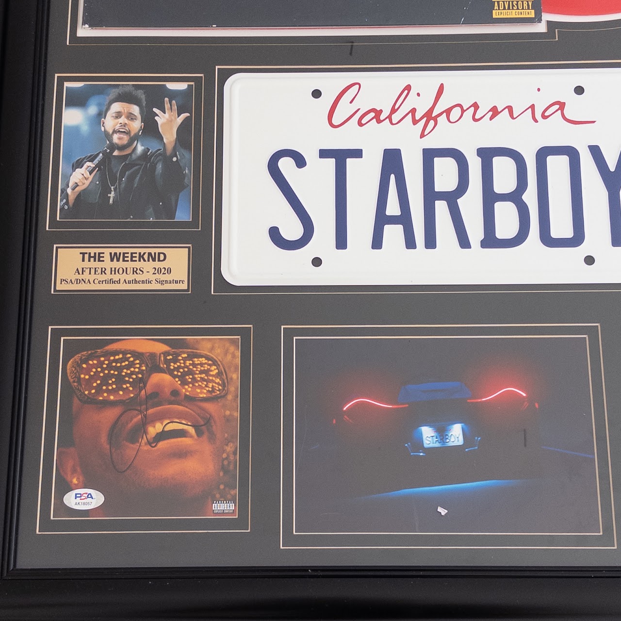 The Weekend Autographed 'StarBoy' Album Collage