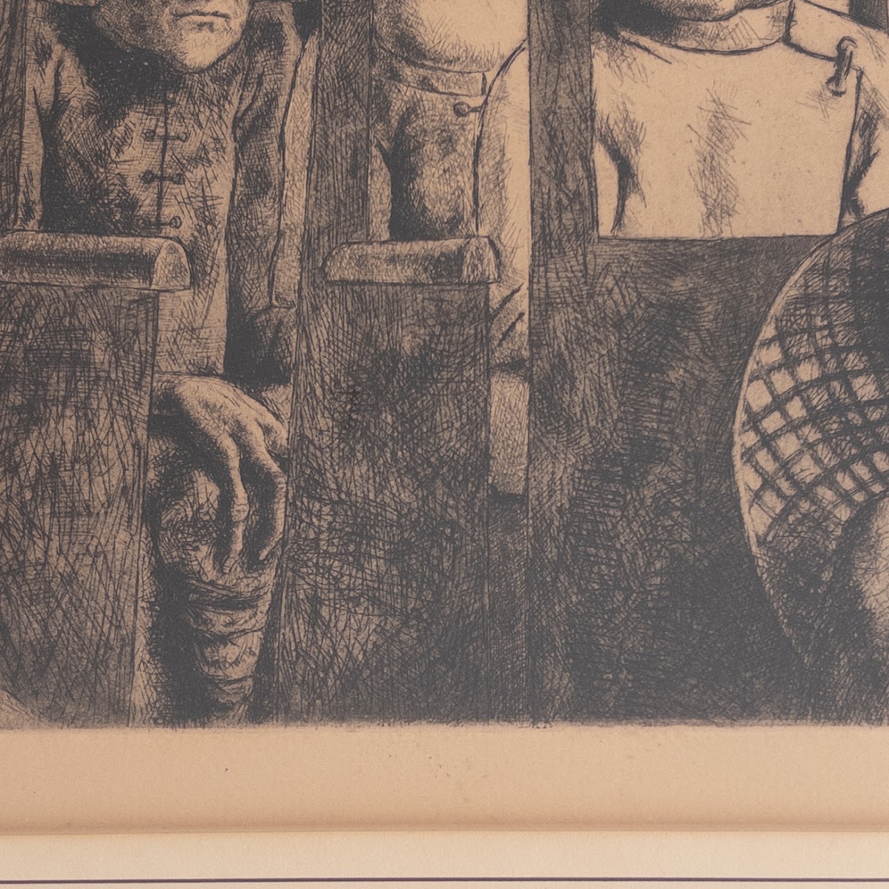 Federico Castellon 'In The Bus' Numbered Engraving