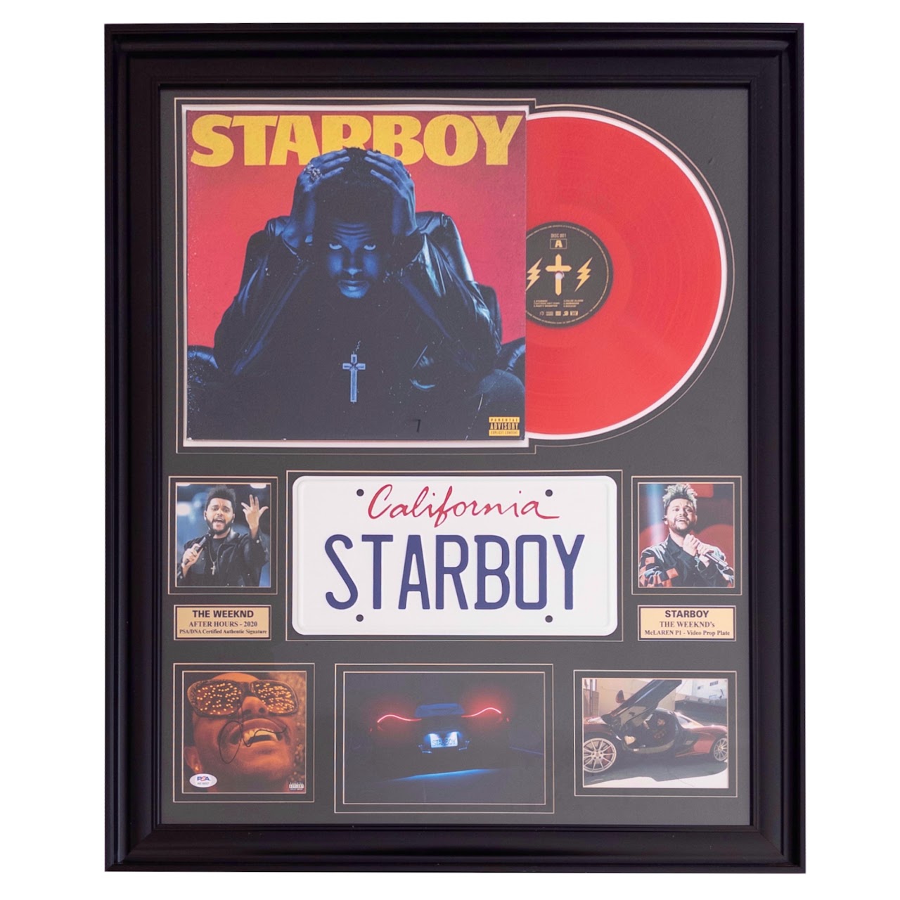 The Weekend Autographed 'StarBoy' Album Collage