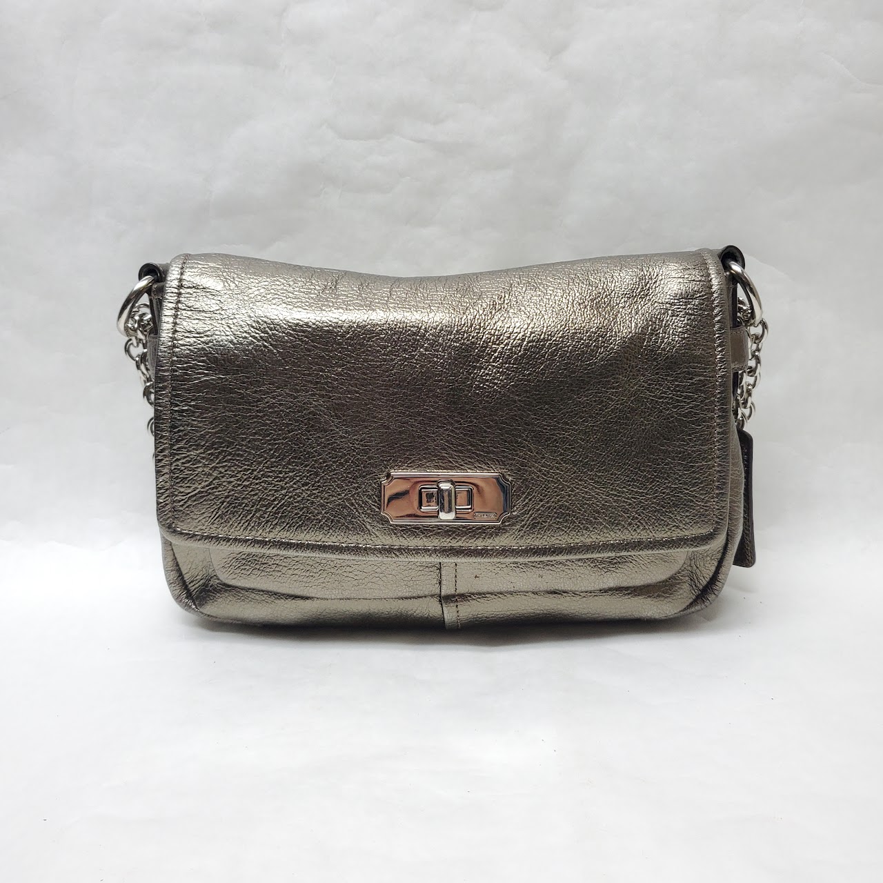 Coach Chelsea Metallic Leather Shoulder Bag