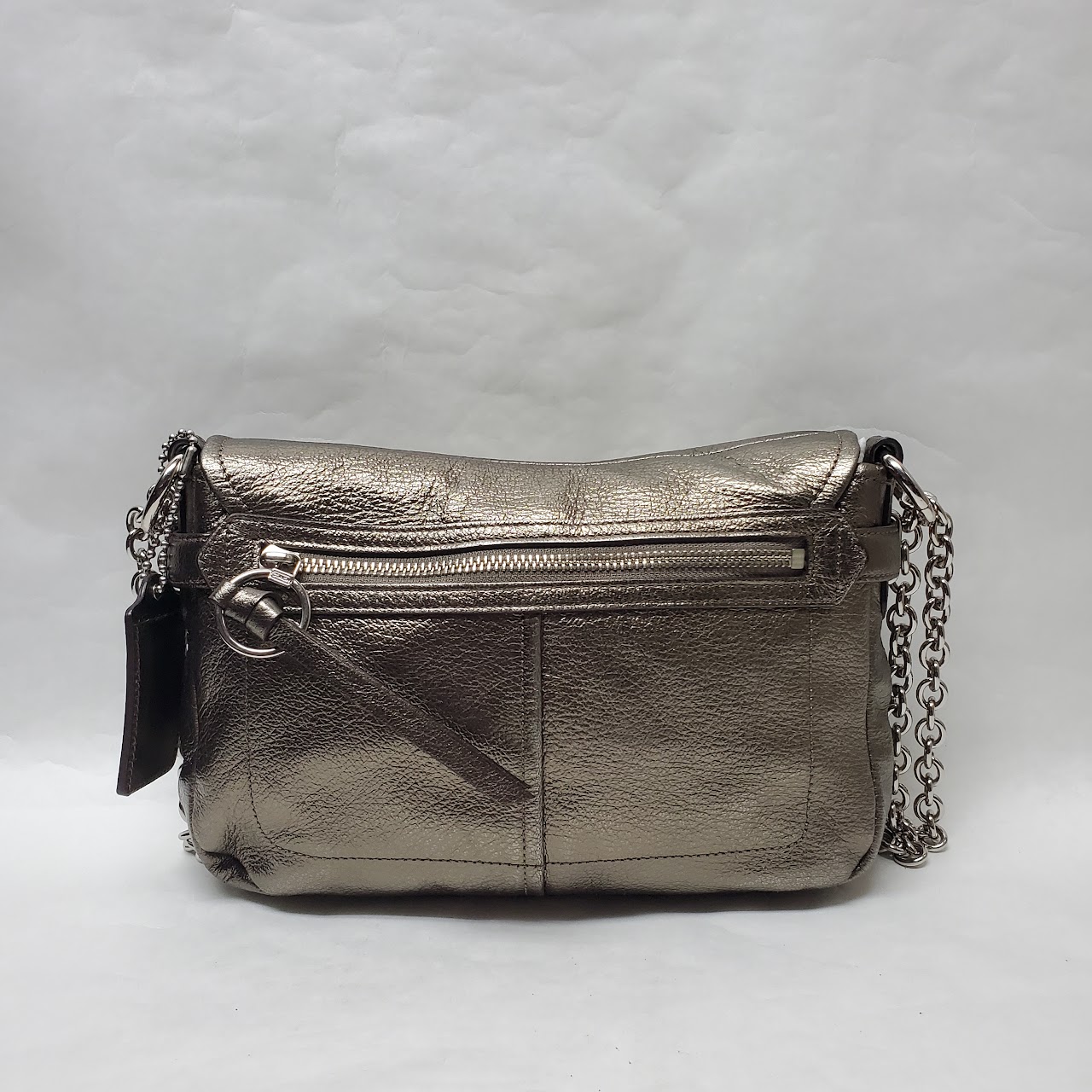 Coach Chelsea Metallic Leather Shoulder Bag