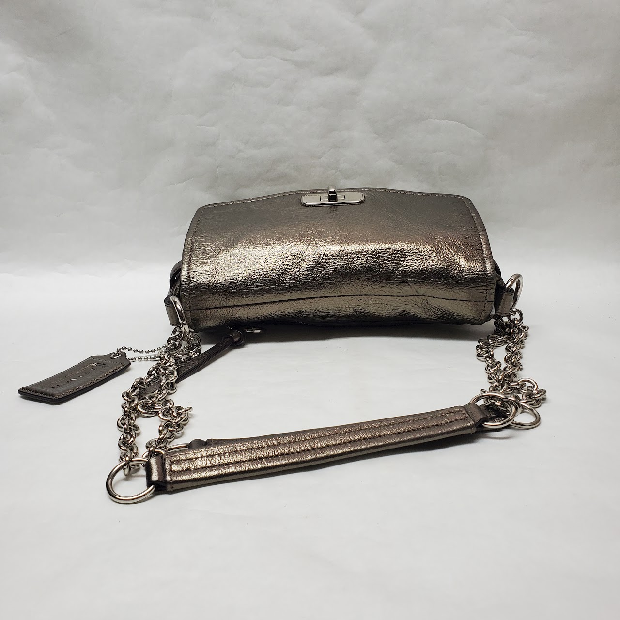 Coach Chelsea Metallic Leather Shoulder Bag