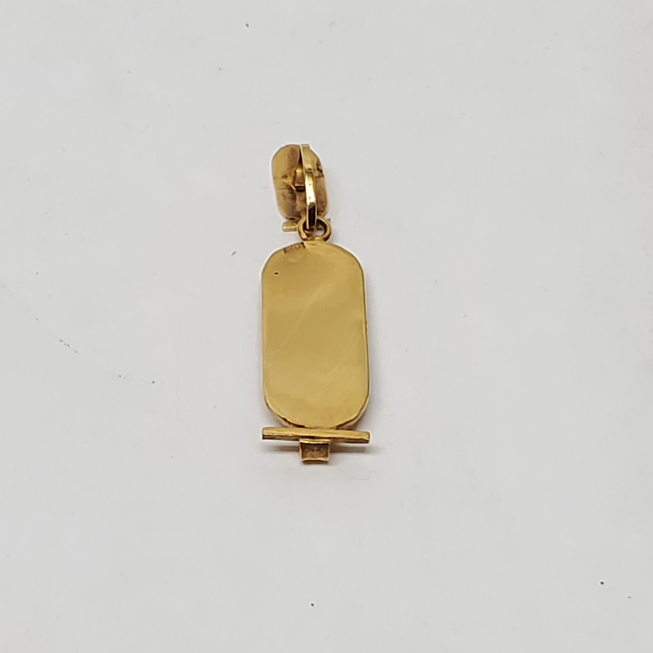 18K Gold Hieroglyphic Pendant