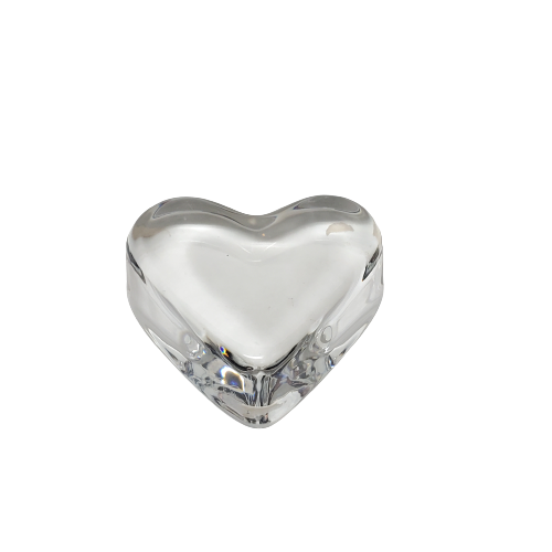 Baccarat Crystal Heart Paperweight