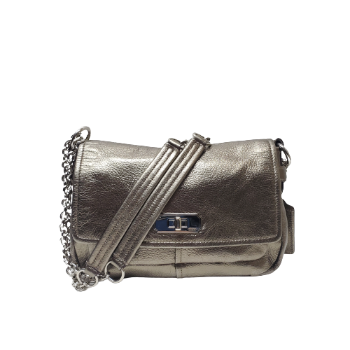 Coach Chelsea Metallic Leather Shoulder Bag