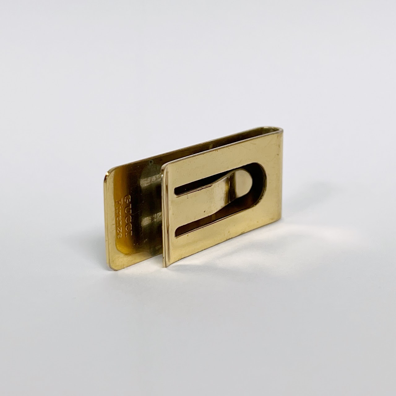 Gucci Enamel Monogram Money Clip