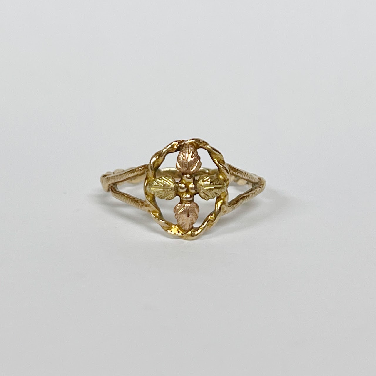 14K Tri-Color Gold Ring