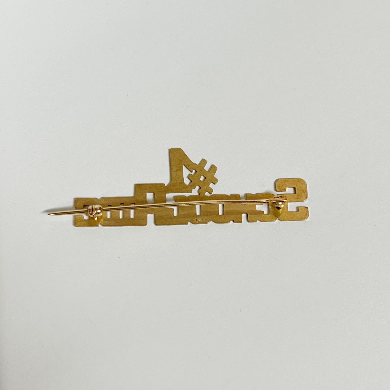 14K Gold '#1 School Aide' Pin