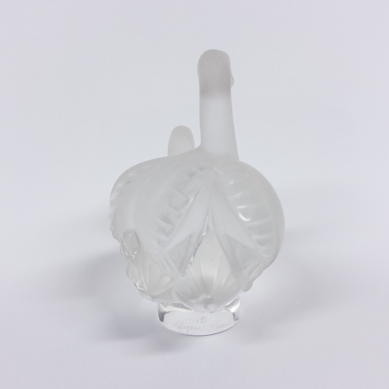 Lalique Crystal Swan Paperweight