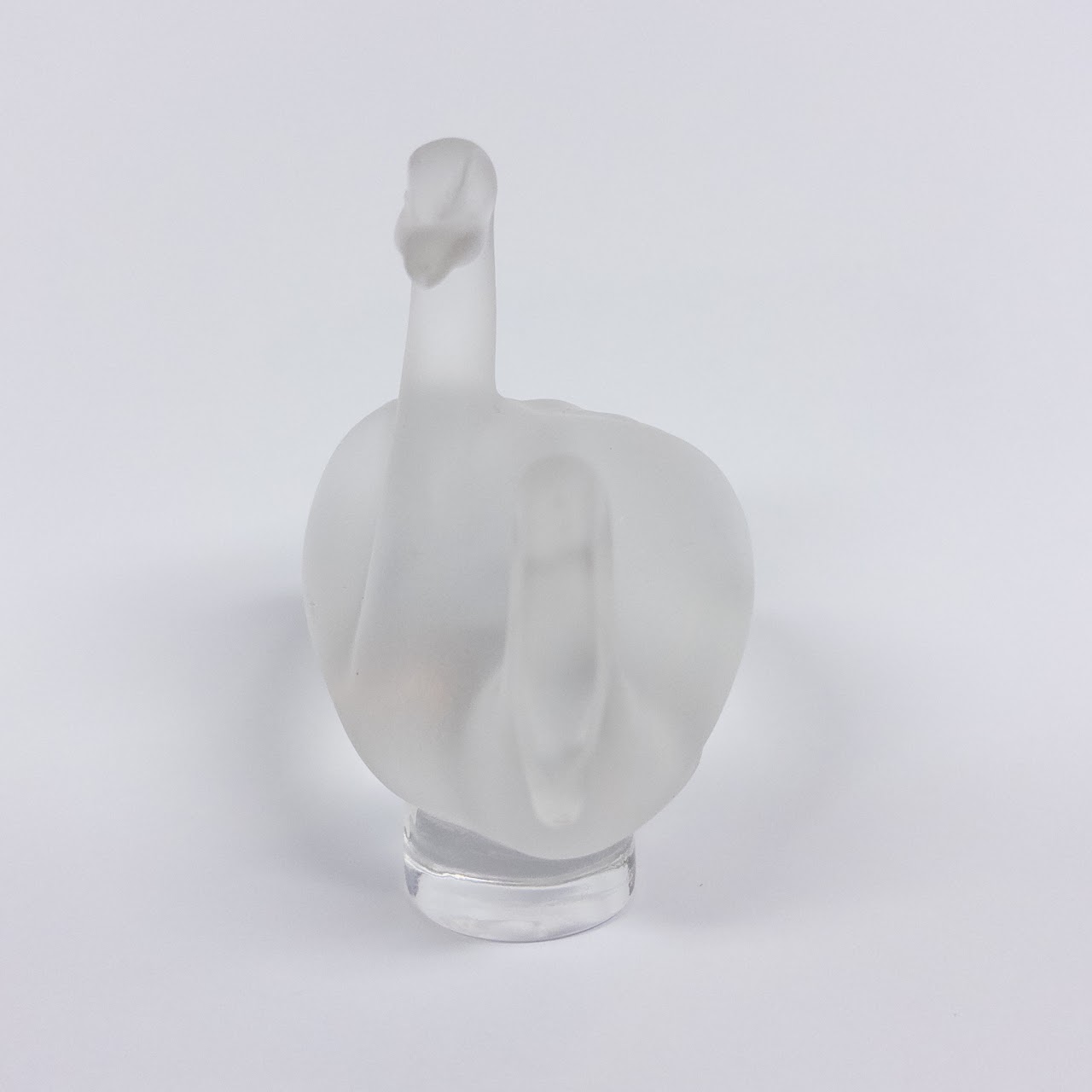 Lalique Crystal Swan Paperweight