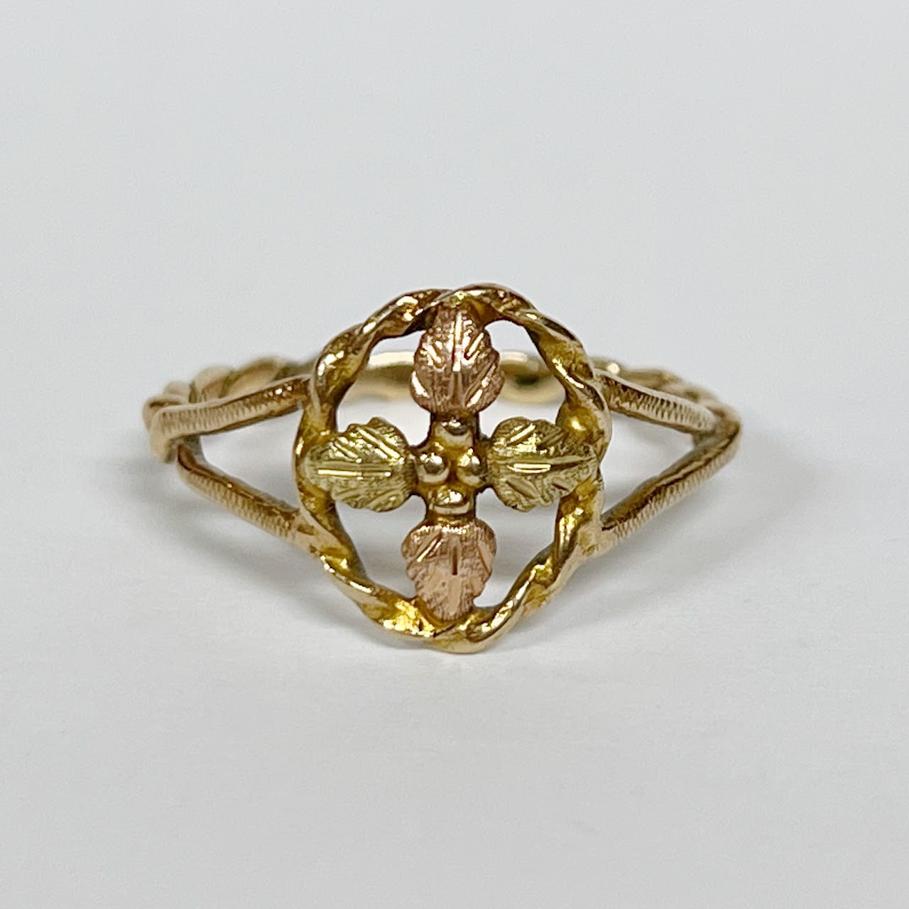 14K Tri-Color Gold Ring