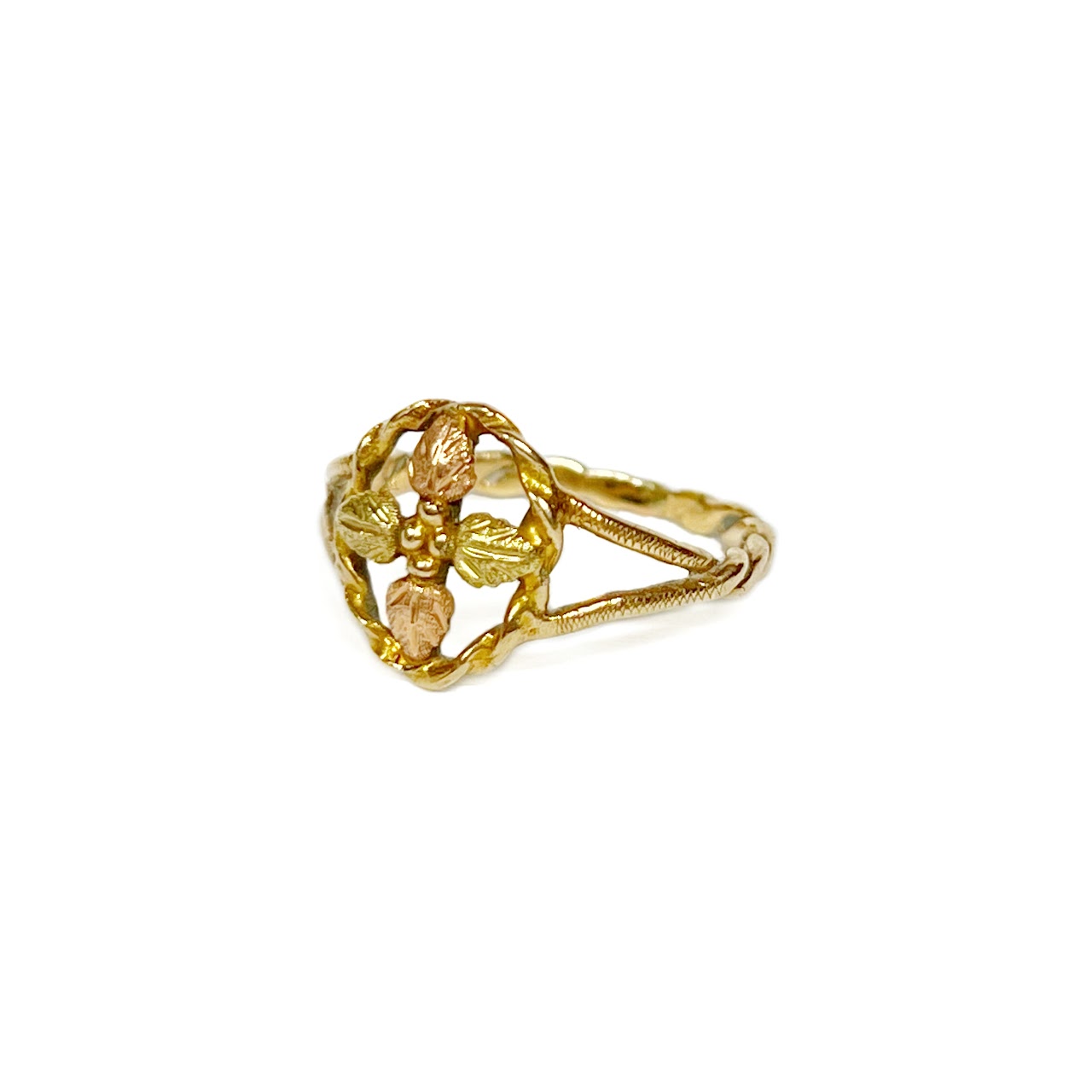 14K Tri-Color Gold Ring