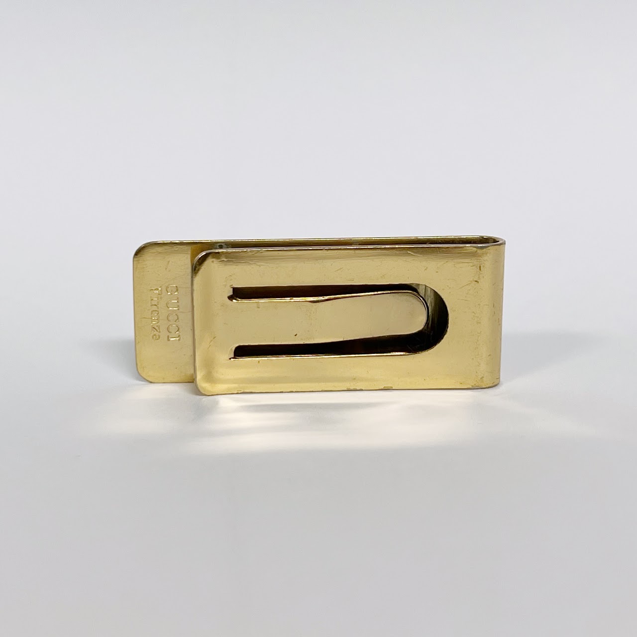 Gucci Enamel Monogram Money Clip