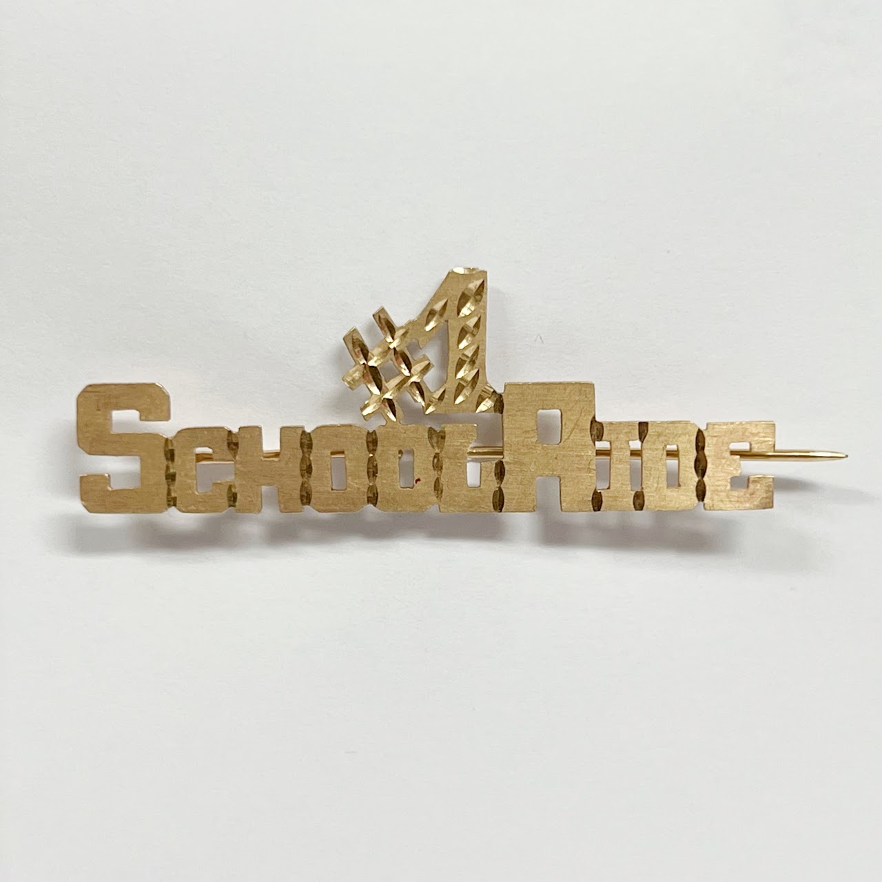 14K Gold '#1 School Aide' Pin