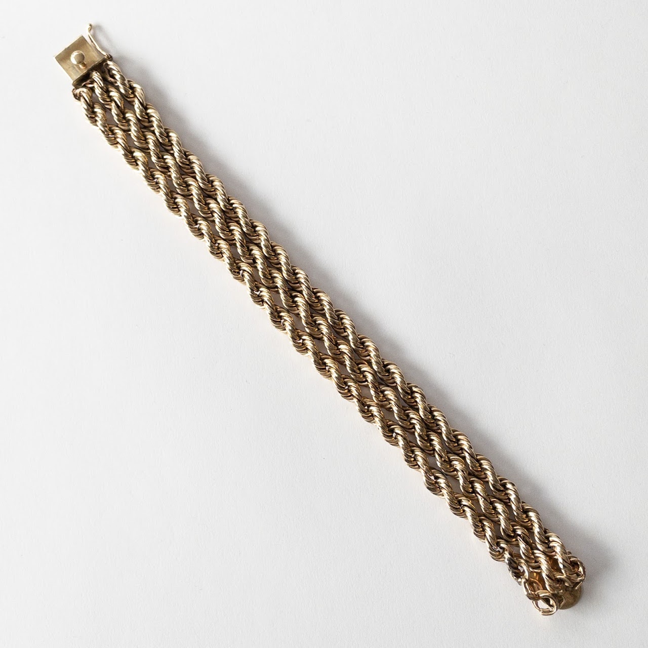 14K Gold Triple Twist  Bracelet