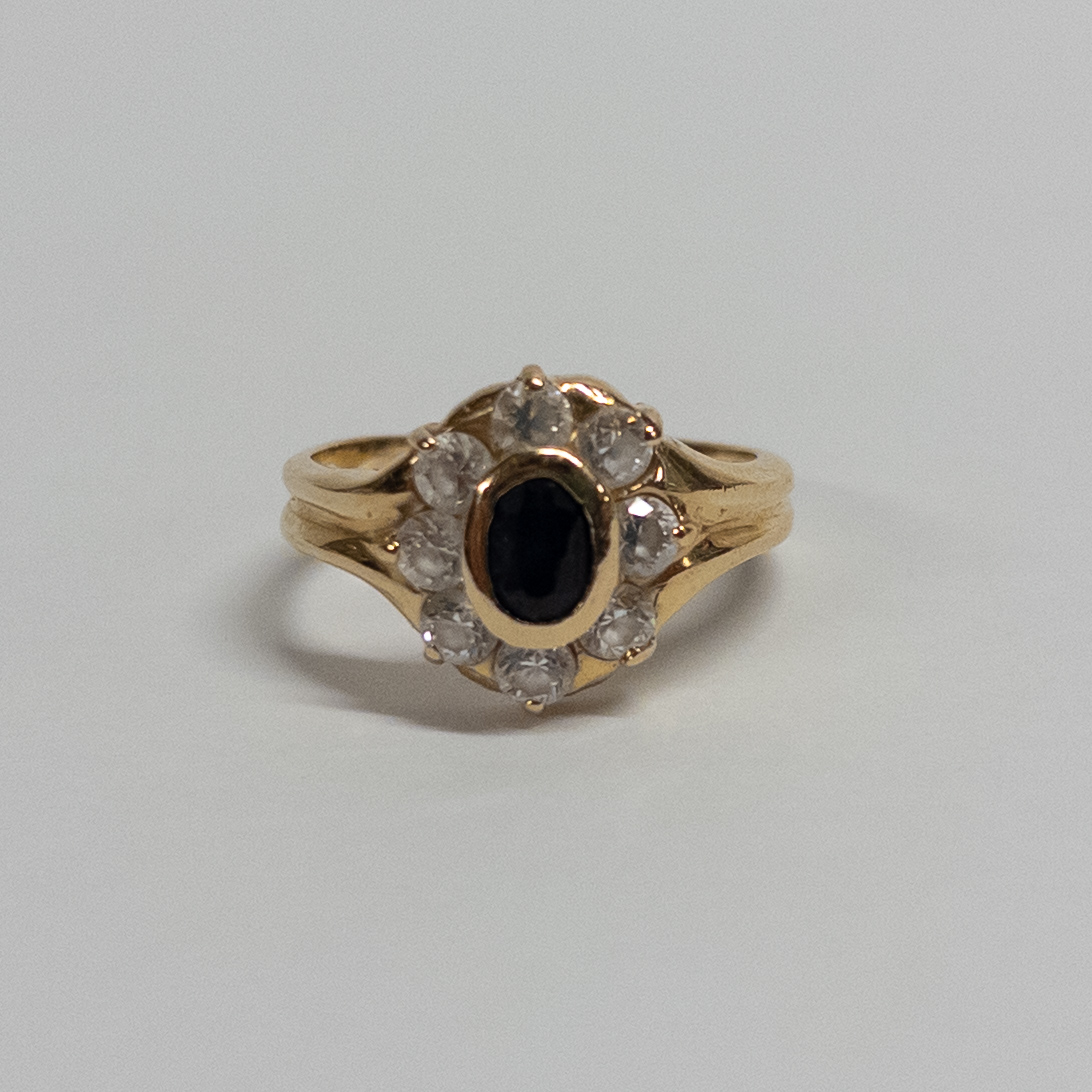 14K Gold and Sapphire Ring