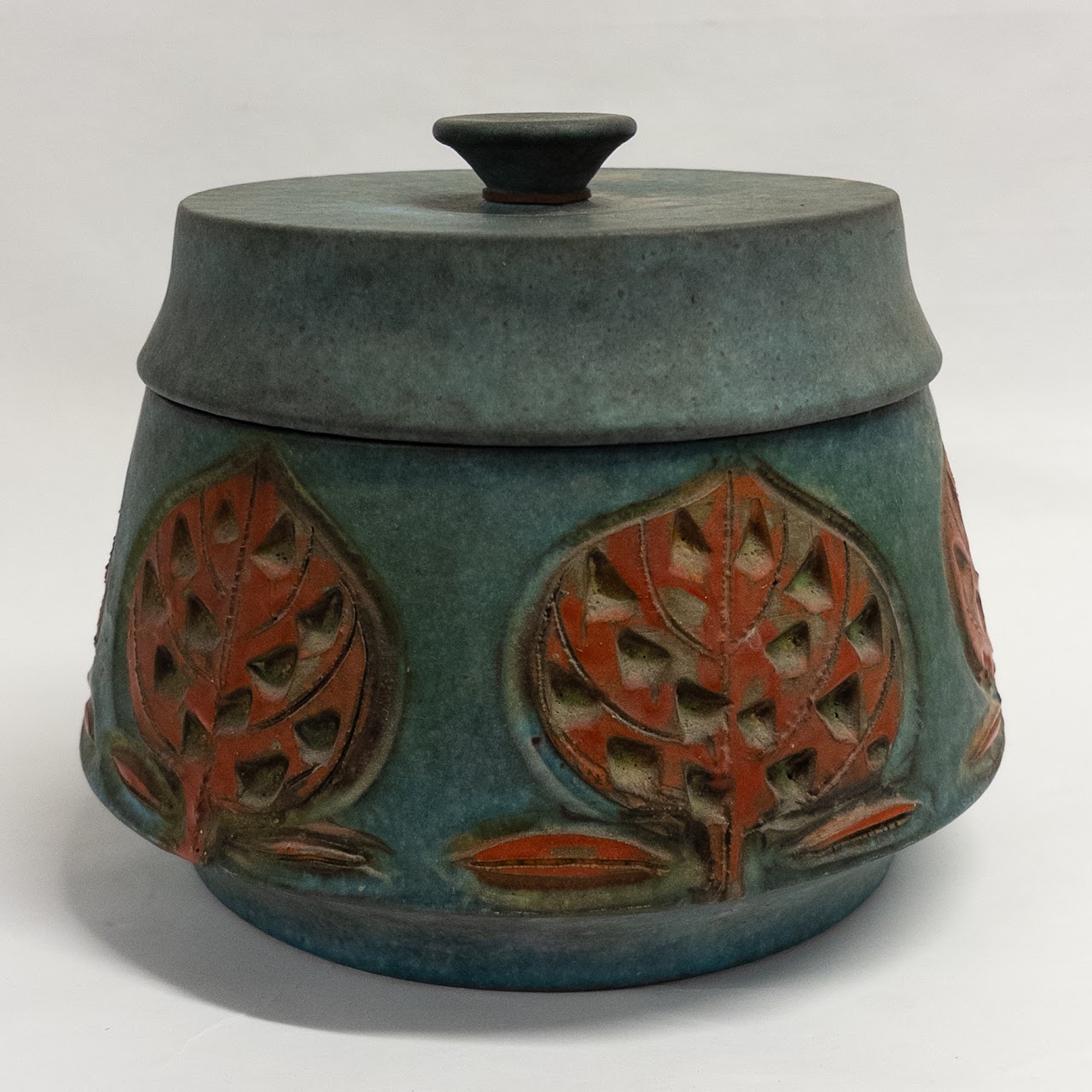 Modernist Lidded Ceramic Vessel