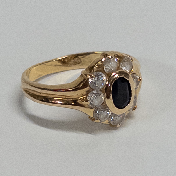 14K Gold and Sapphire Ring