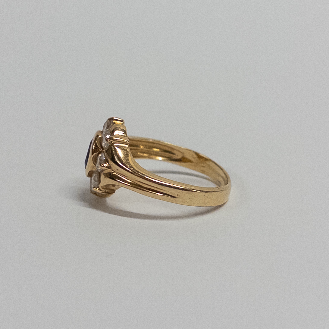 14K Gold and Sapphire Ring