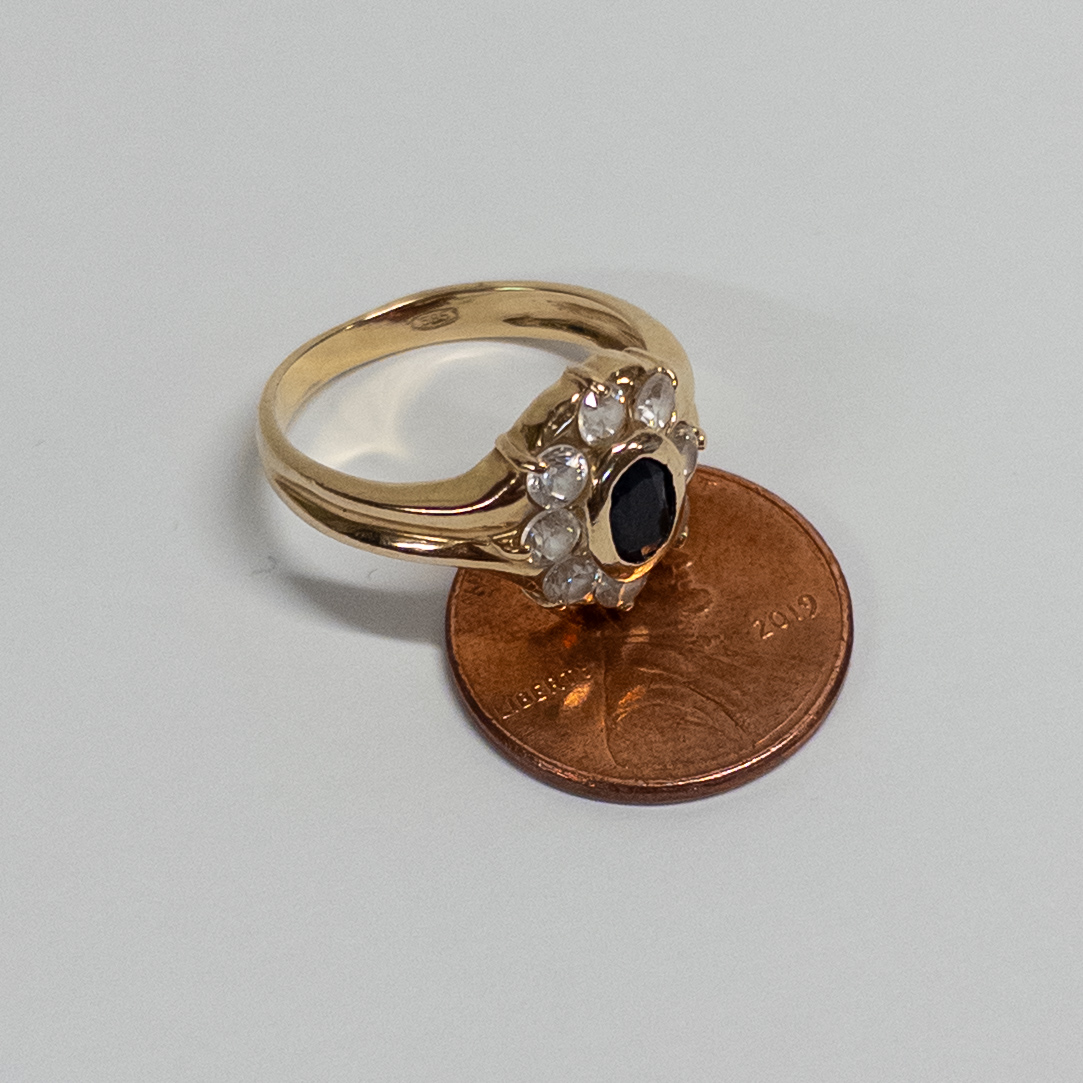 14K Gold and Sapphire Ring