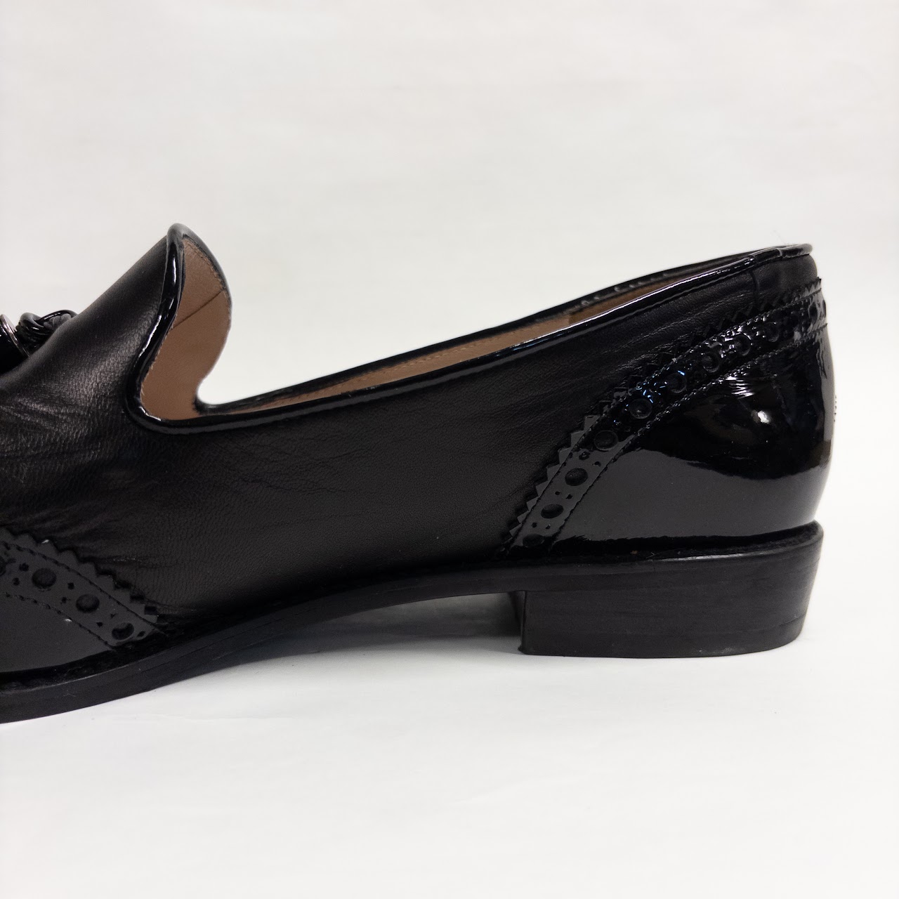 Stuart Weitzman Mixed Leather Tassel Loafers