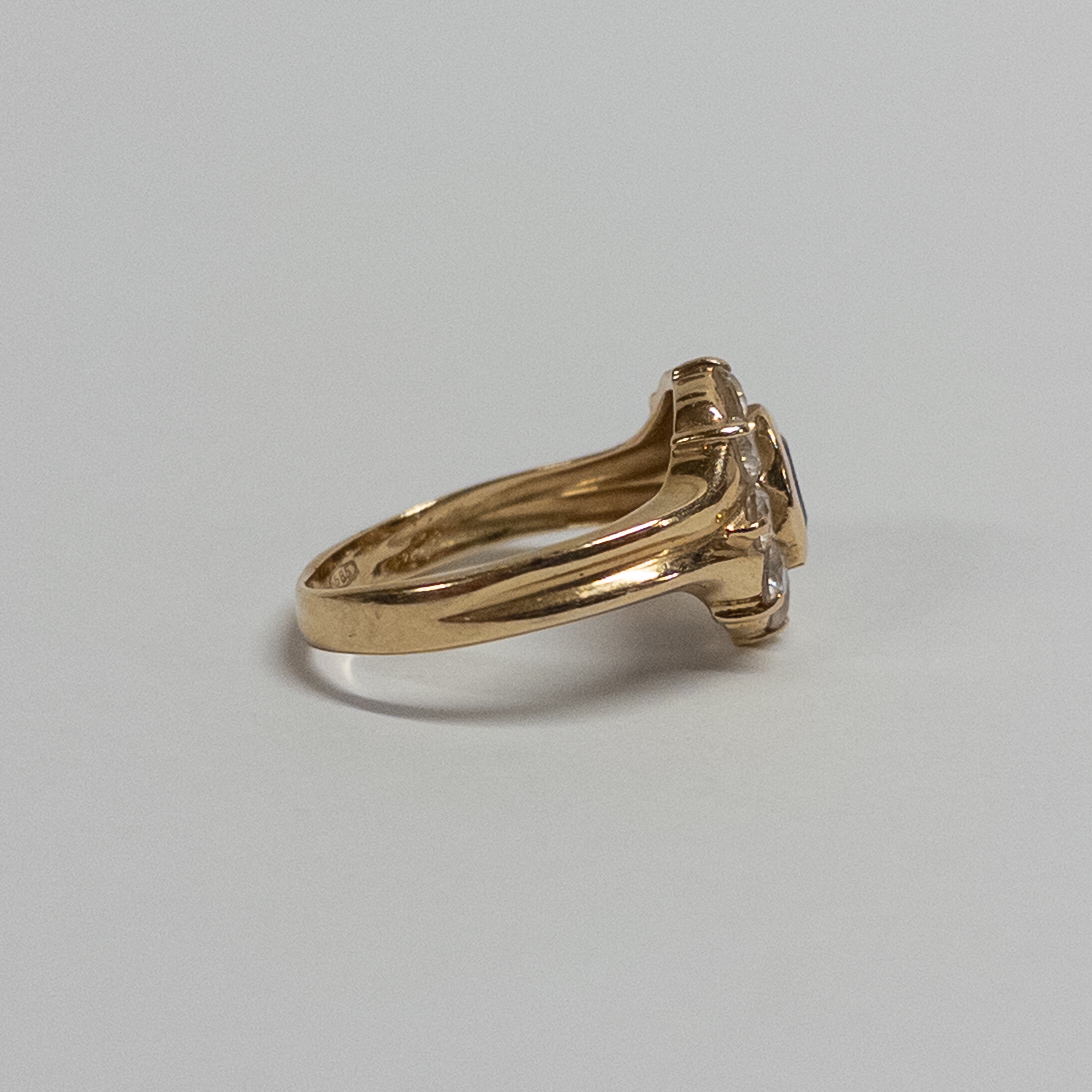 14K Gold and Sapphire Ring