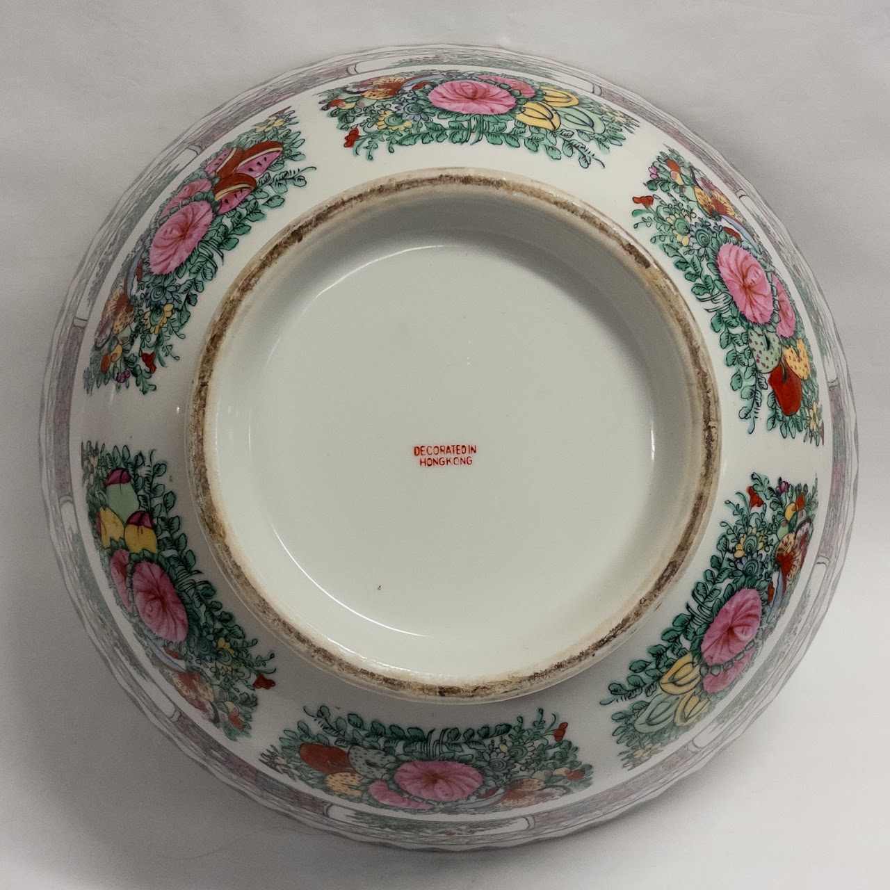 Large Canton Chinese Famille Rose Soup Tureen