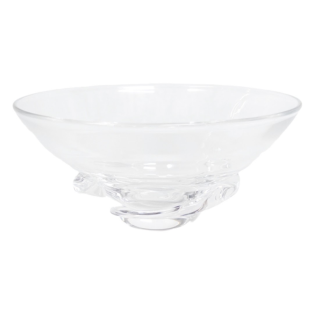 Steuben Crystal Swirl Base Bowl