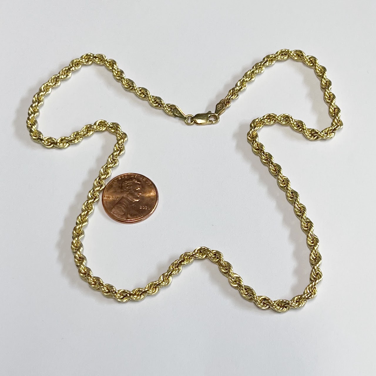 10K Gold Double Twist Chain Necklace