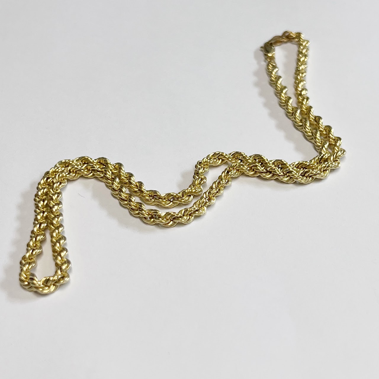 10K Gold Double Twist Chain Necklace