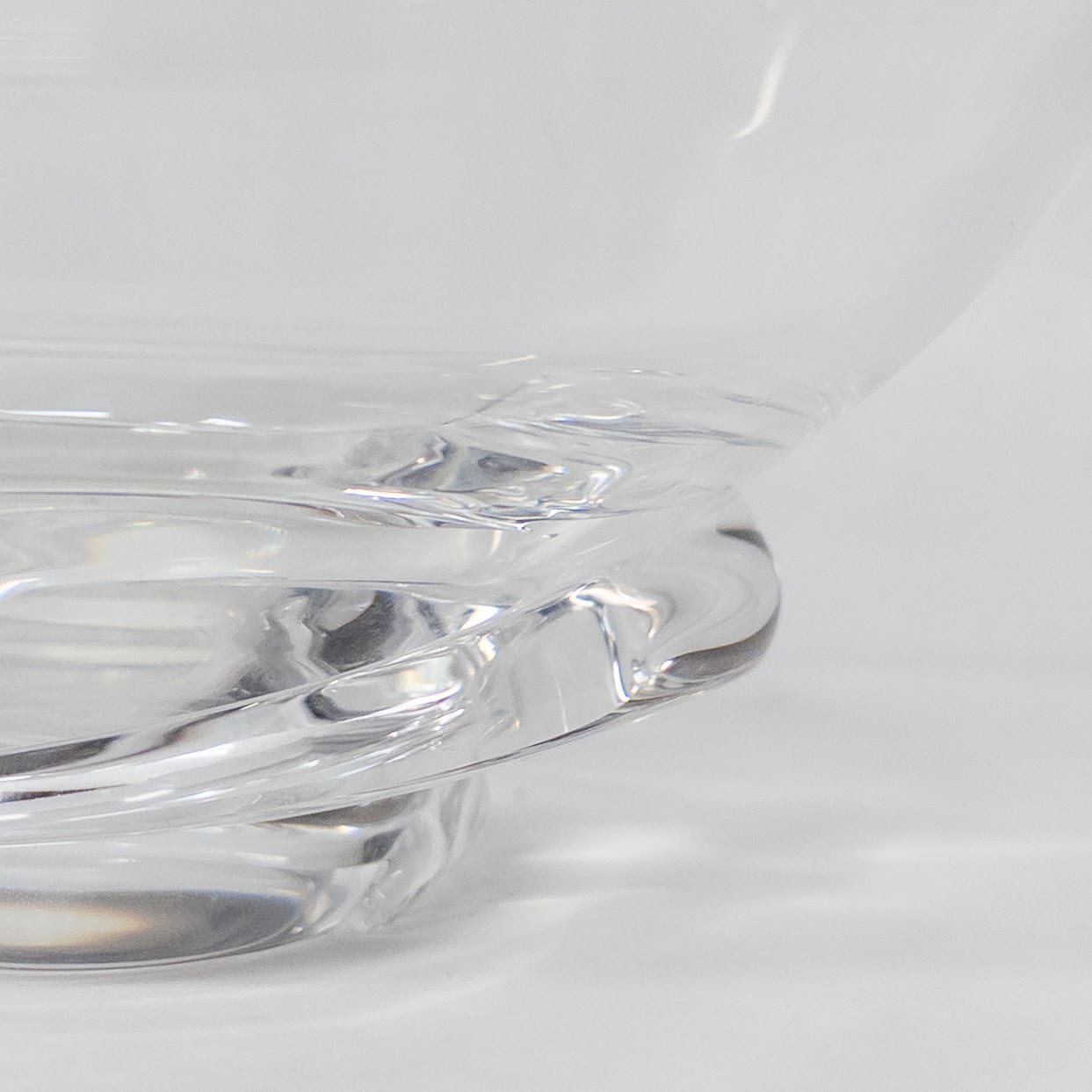 Steuben Crystal Swirl Base Bowl