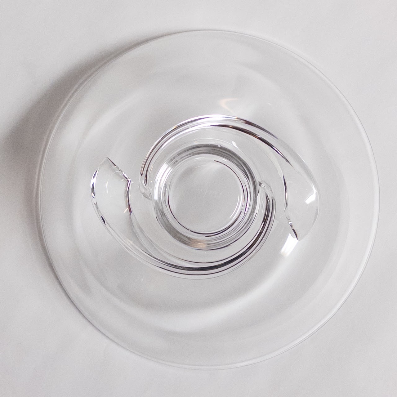 Steuben Crystal Swirl Bowl