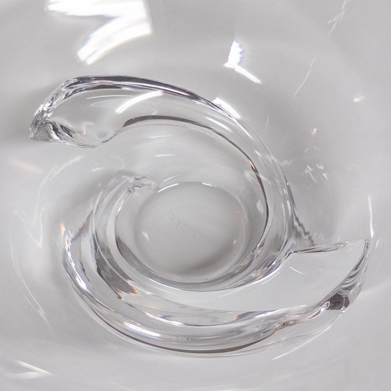 Steuben Crystal Swirl Bowl