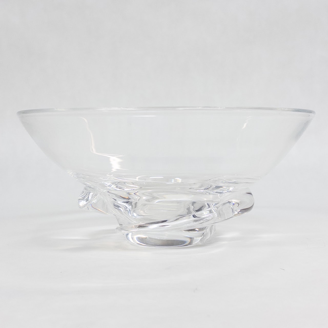 Steuben Crystal Swirl Base Bowl