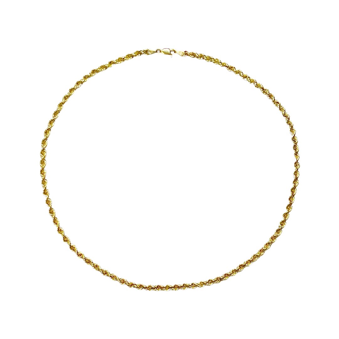 10K Gold Double Twist Chain Necklace