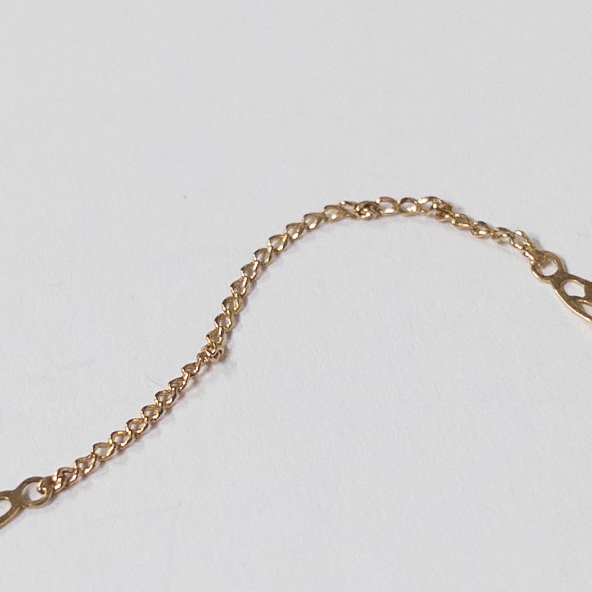 18K Oval Fancy Link Chain Necklace