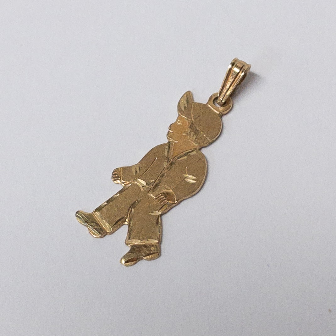 14K Gold Child Charm