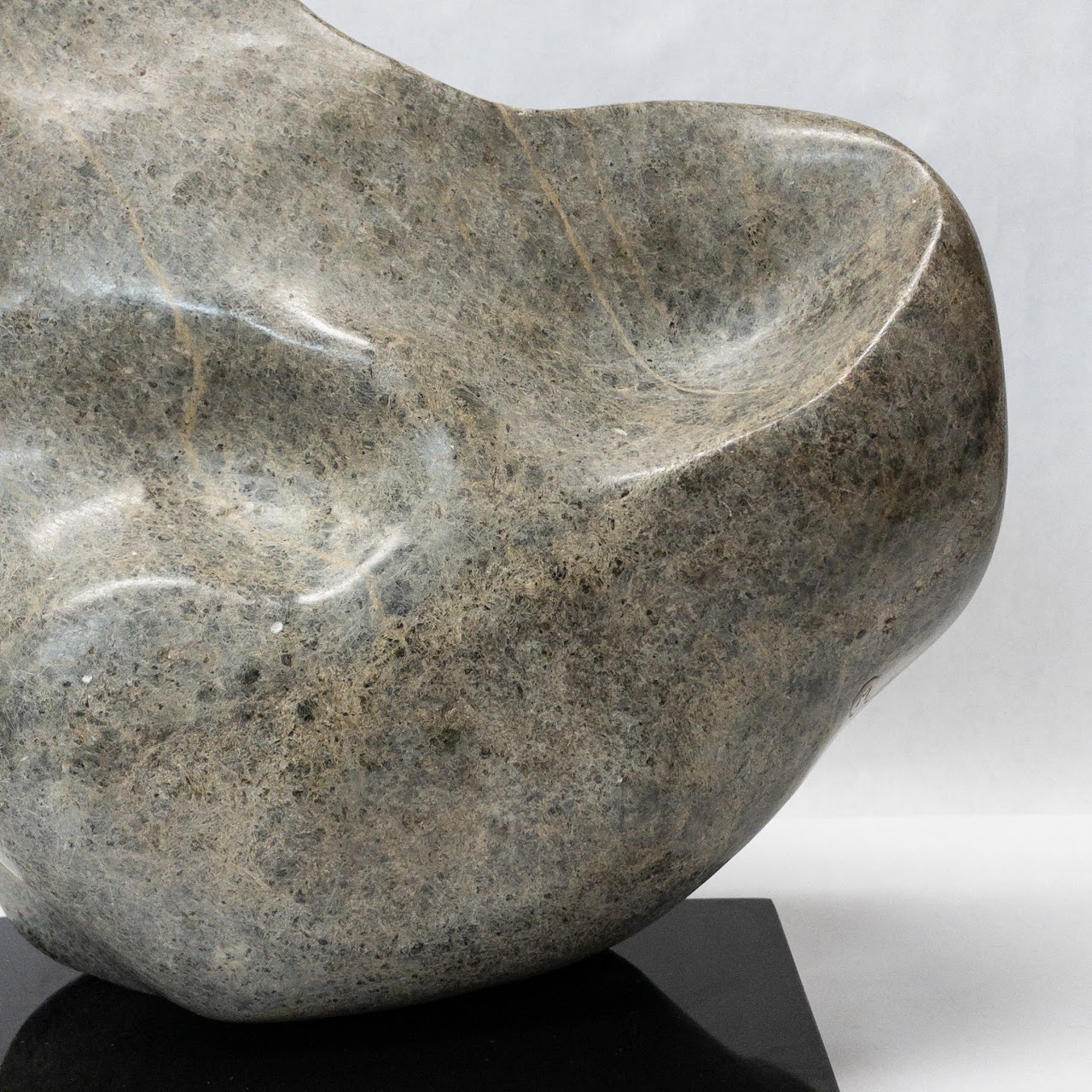 Signed Mid-Century Granite Sculpture