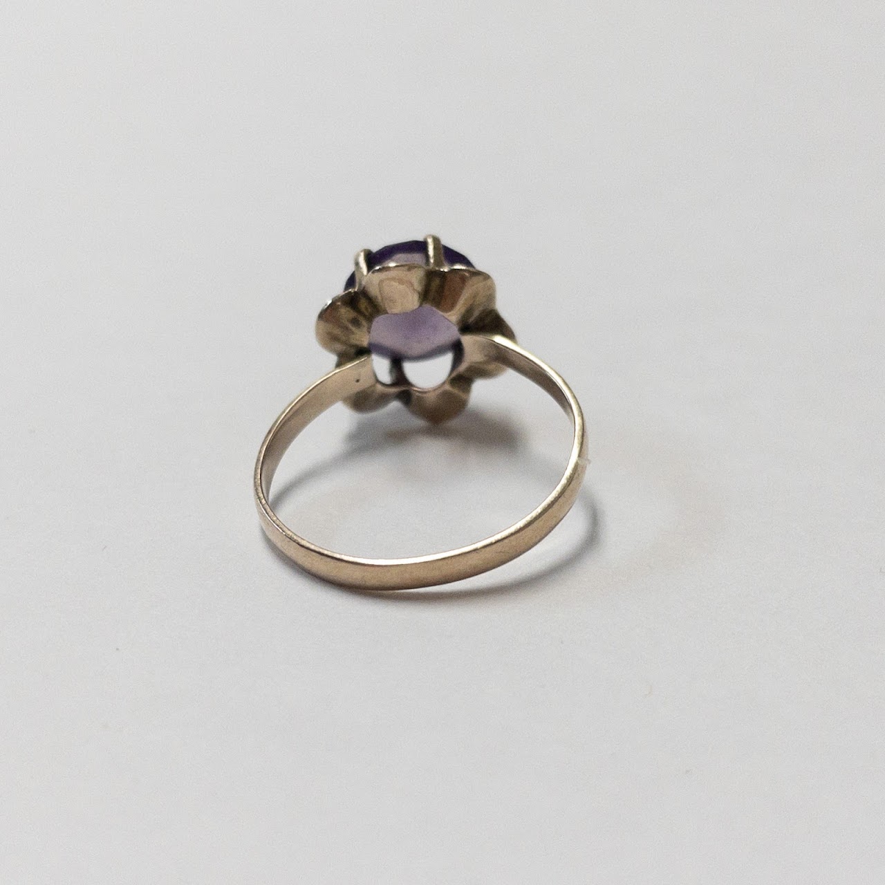 14K Gold & Amethyst Ring