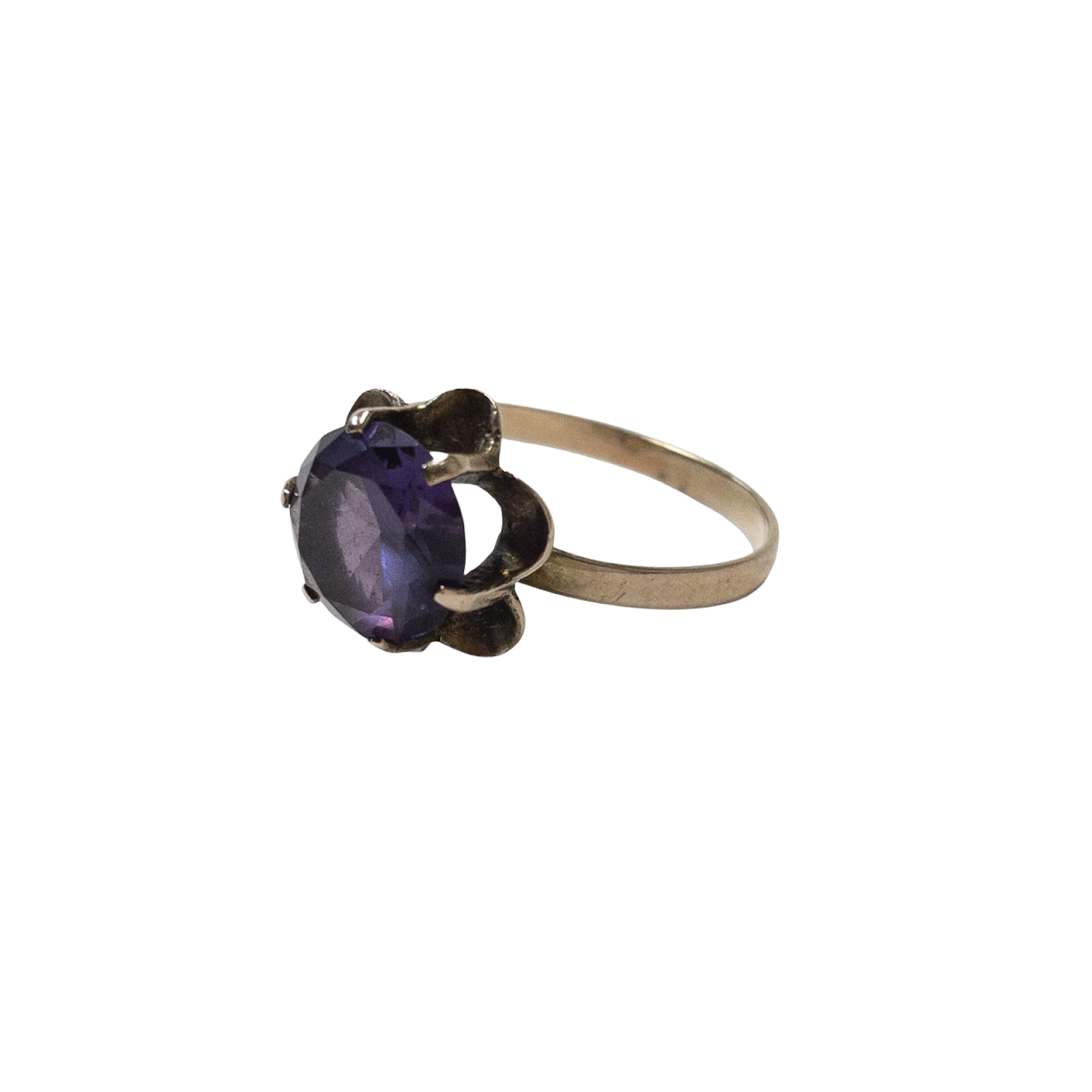 14K Gold & Amethyst Ring