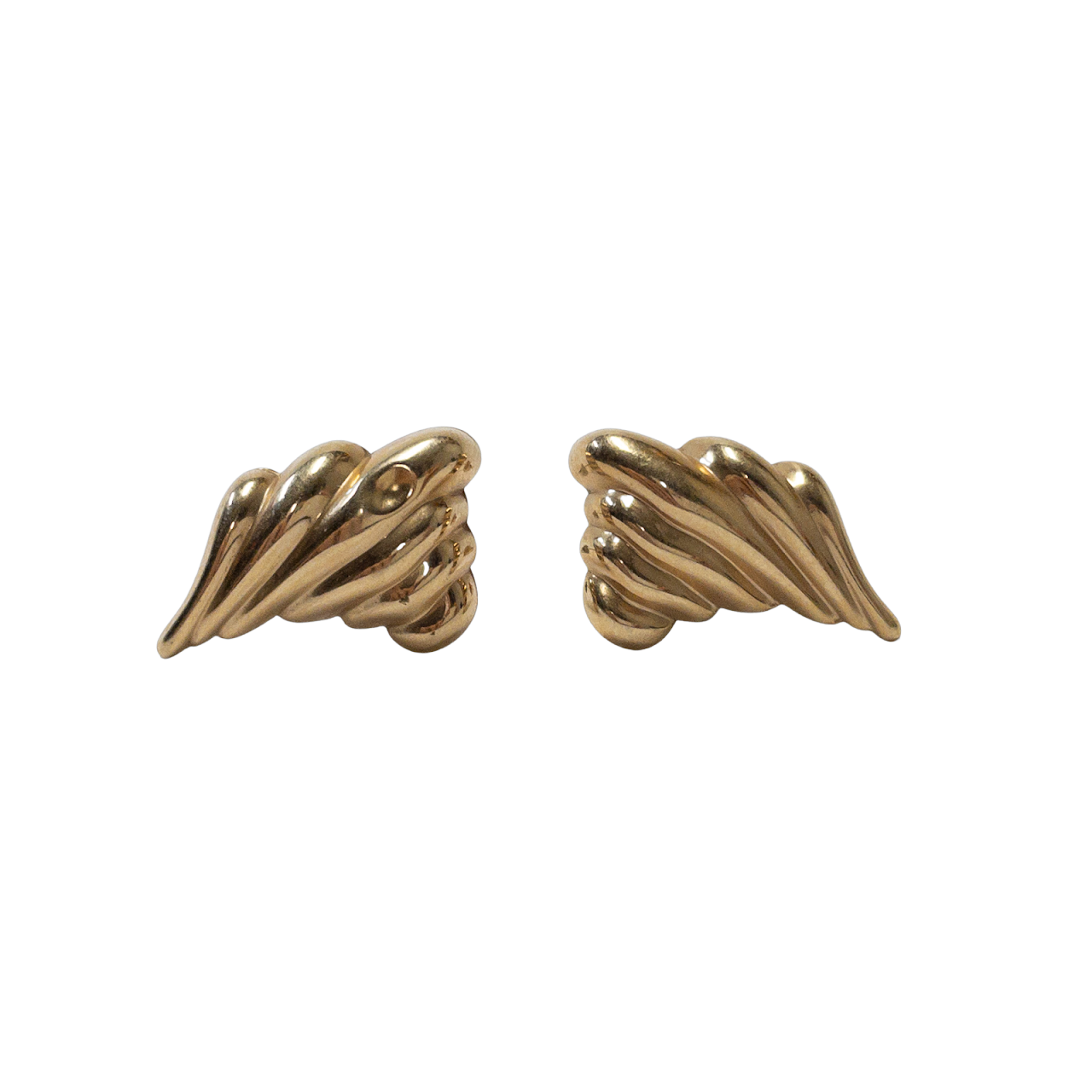 14K Gold Abstract Earrings