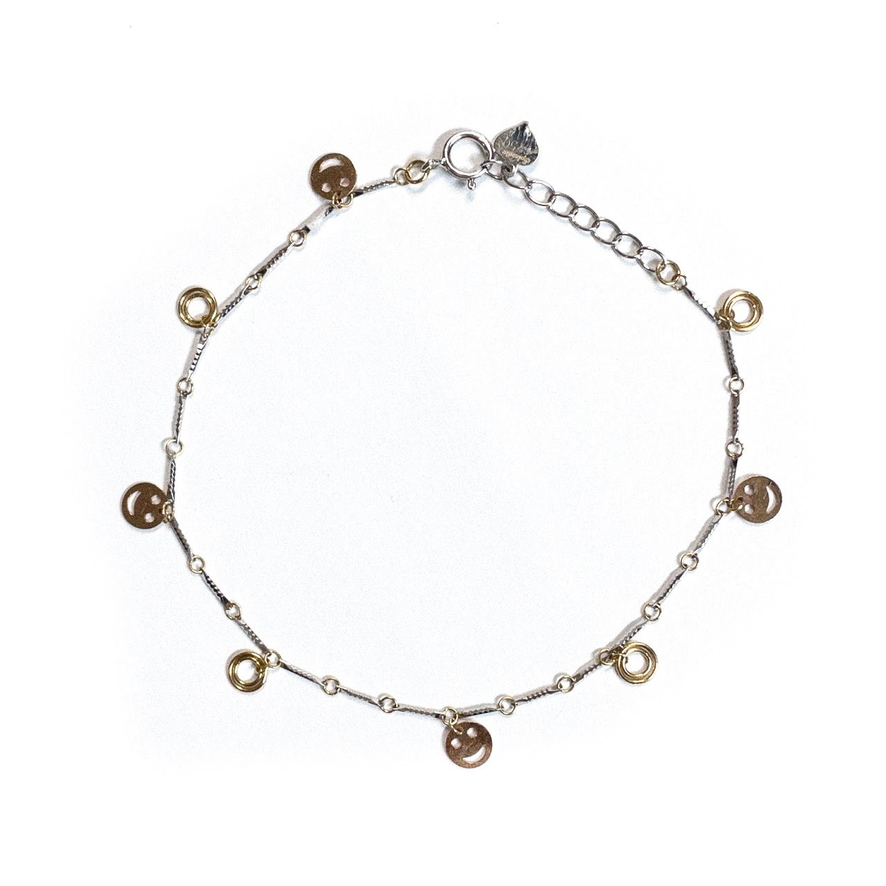 18K White and Yellow Gold Charm Bracelet